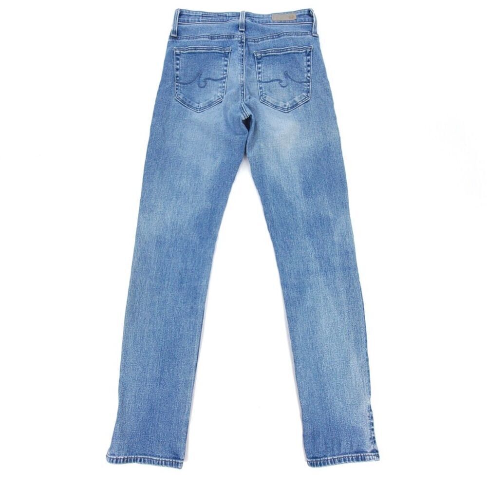 ADRIANO GOLDSCHMIED Anthropologie High Rise Ankle Slim Straight Slit Jeans 25 - Picture 5 of 10